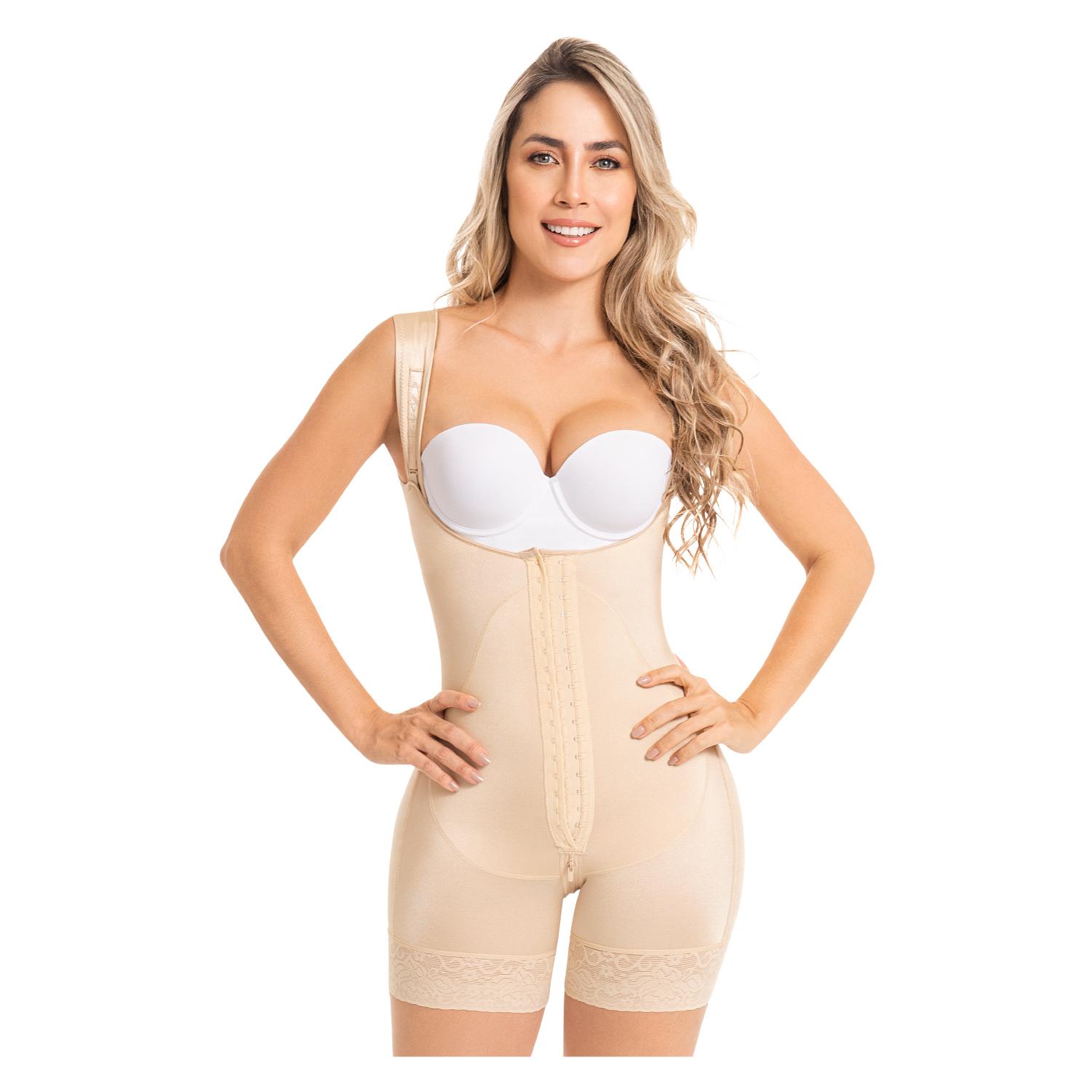 FAJA MUJER FAJAS MYD BY PAOPINK F-0269 MEDIA PIERNA CON REFUERZO EN ABDOMEN NEGRO M - 5