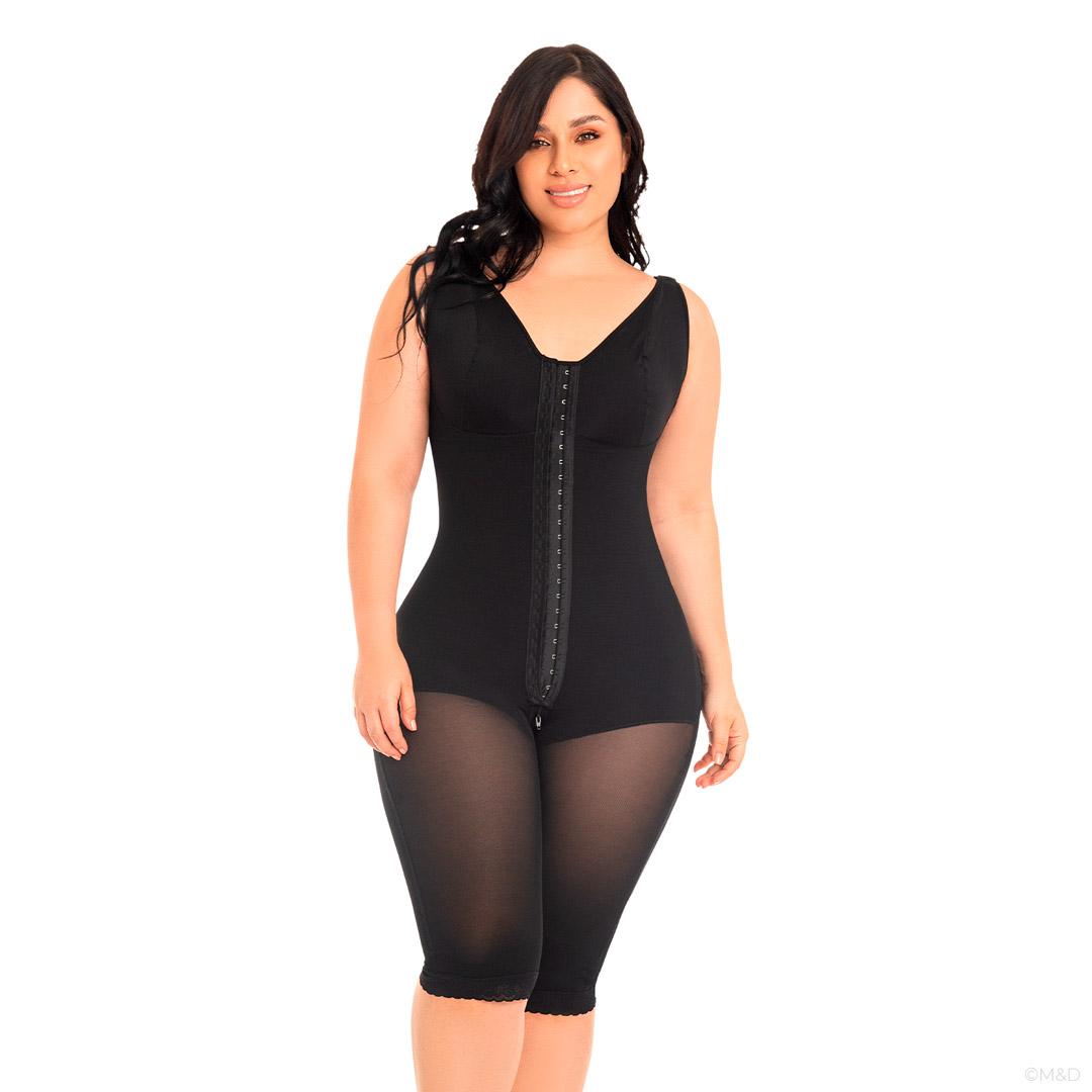 FAJA MUJER FAJAS MYD BY PAOPINK F-0120 LARGA COLOMBIANA CON SOSTÉN BEIGE M - 4