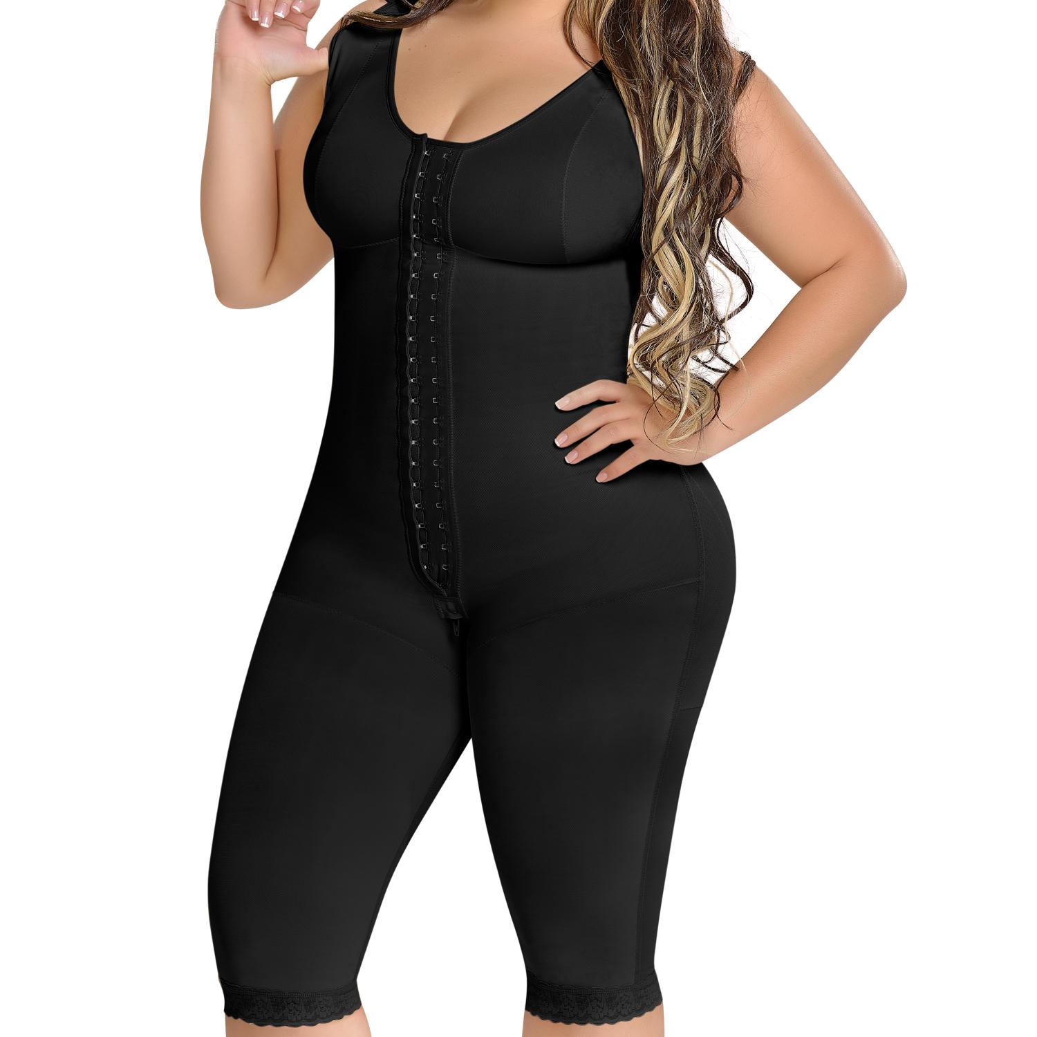 FAJA MUJER FAJAS MYD BY PAOPINK F-0120 LARGA COLOMBIANA CON SOSTÉN BEIGE M - 6