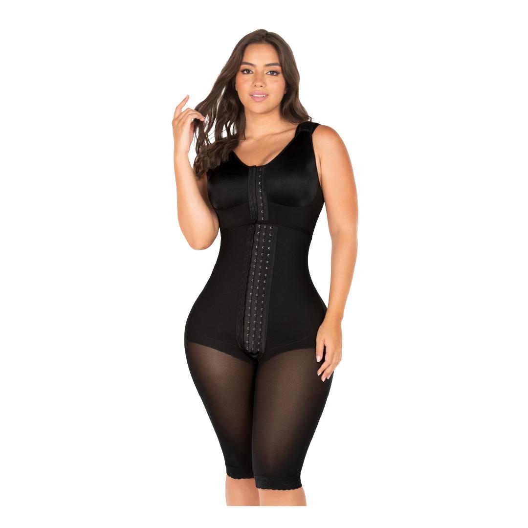 FAJA RELOJ DE ARENA COLOMBIANA 4 HILERAS DE BROCHES Y SOSTÉN F-00470 - NEGRO - 2XS - 1