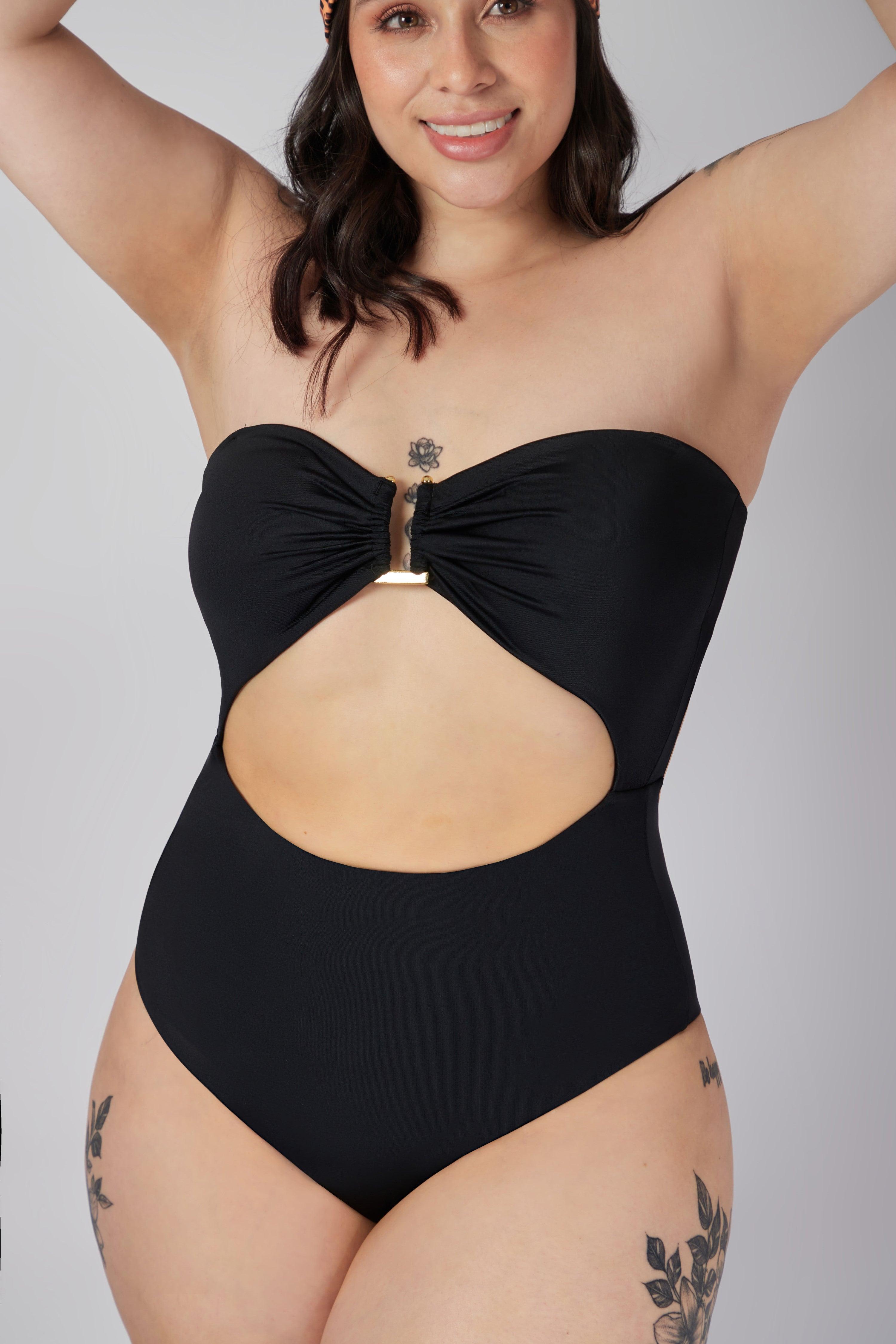 TRAJE DE BAÑO MUJER HABY PAOPINK 32335 COLOMBIANO STRAPLESS - 1