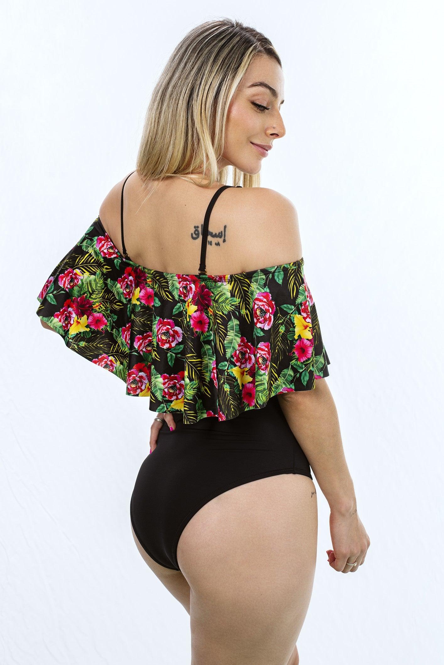 TRAJE DE BAÑO MUJER HABY PAOPINK 7281 COLOMBIANO JUNGLE - 2
