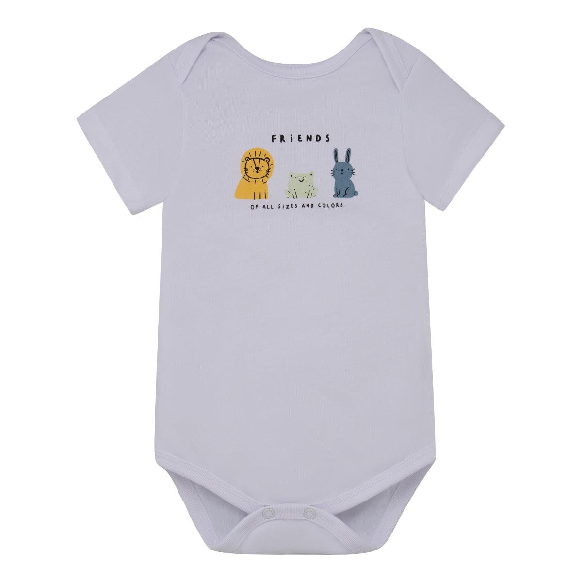 CONJUNTO ALGODON UNISEX OFFCORSS BLANCO PIJAMA BODY PANTALON POLERON RECIEN NACIDO - 3