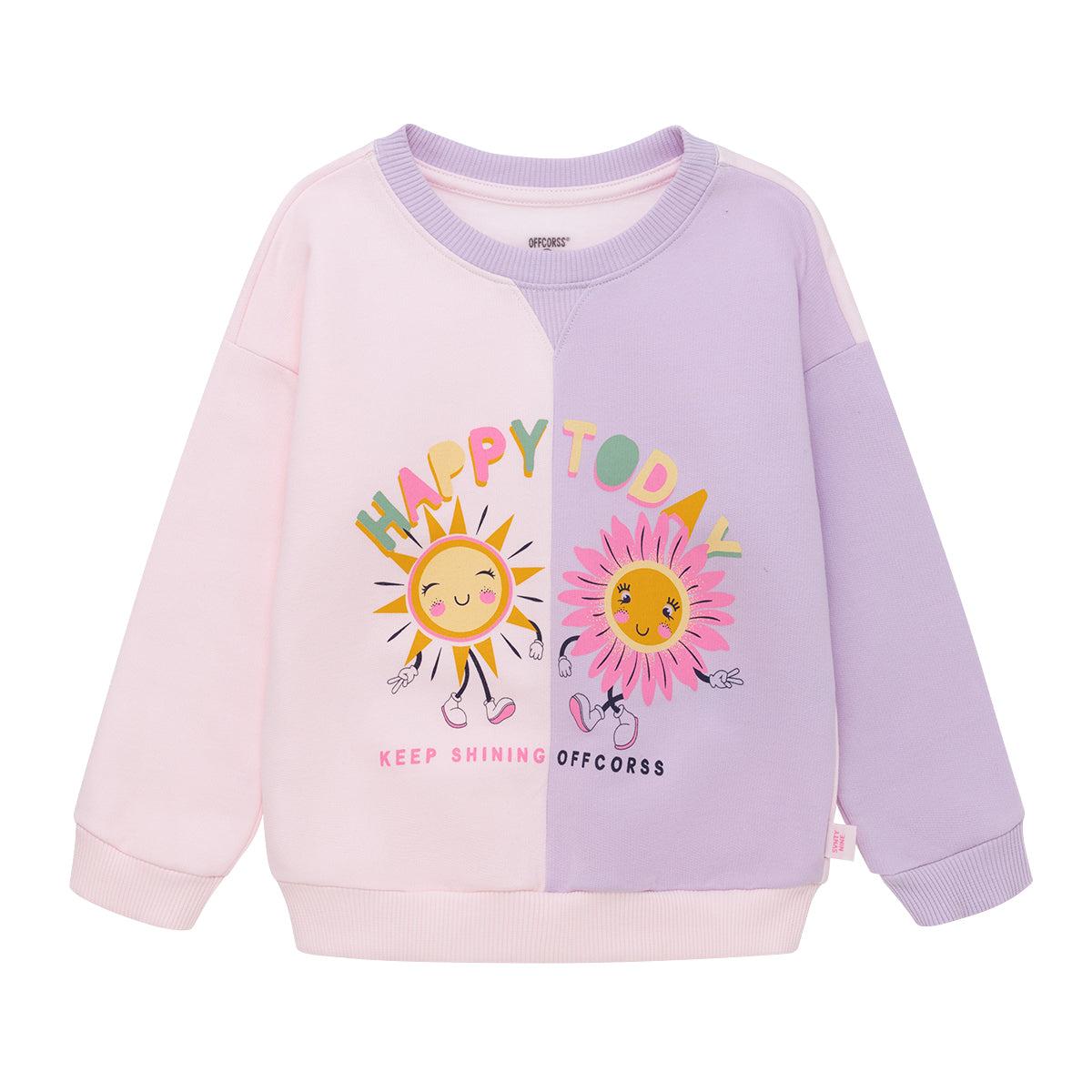 POLERÓN ALGODÓN NIÑA OFFCORSS CON SOL Y FLOR BEBÉ - 1