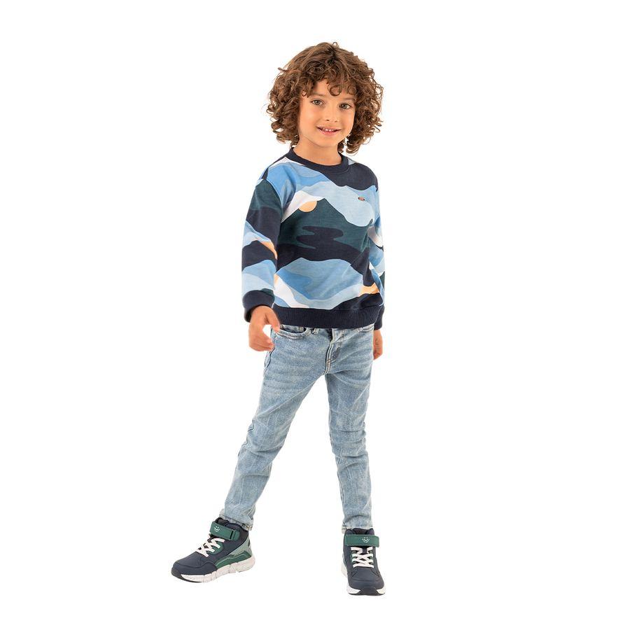 JEAN ALGODÓN NIÑO OFFCORSS INDIGO CLARO MEDIO SILUETA SUPER SLIM BEBÉ MEDIO 6 - 1