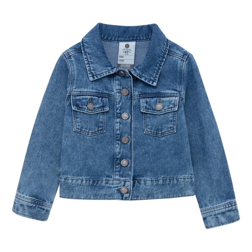 CHAQUETA ALGODÓN NIÑA OFFCORSS EN DENIM PARA BEBÉ - 1