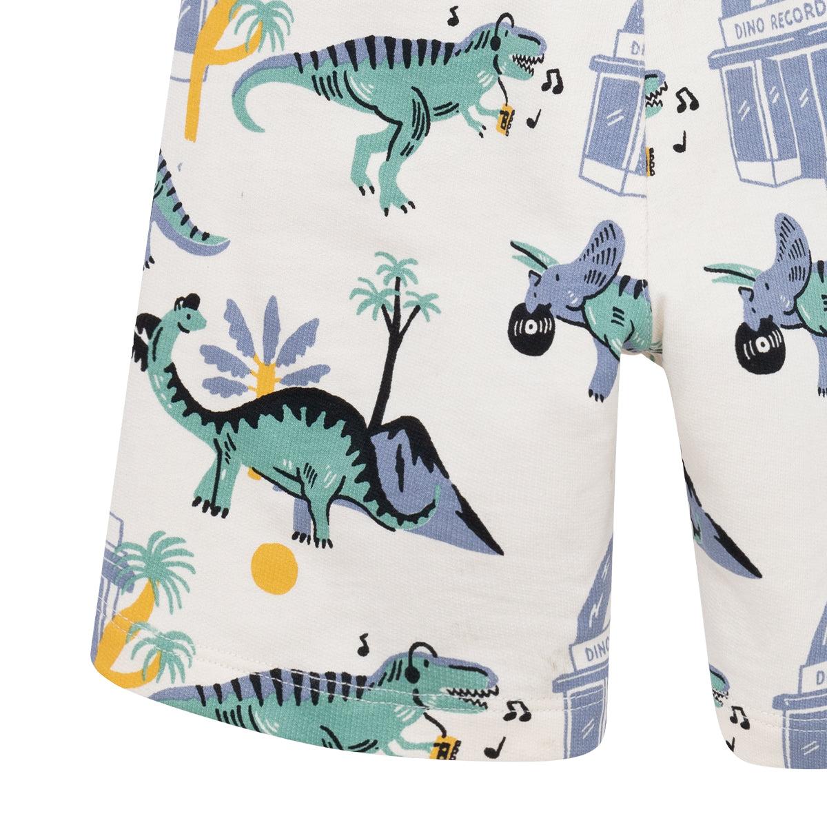 SHORT ALGODÓN NIÑO OFFCORSS CON BOLSILLO ESTAMPADO DINOSAURIOS BEBÉ - 4