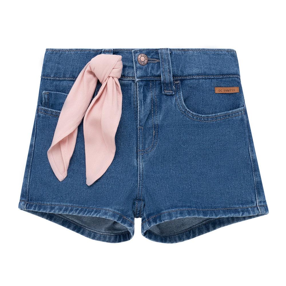 SHORT ALGODÓN NIÑA OFFCORSS CON PAÑOLETA BEBÉ - 1