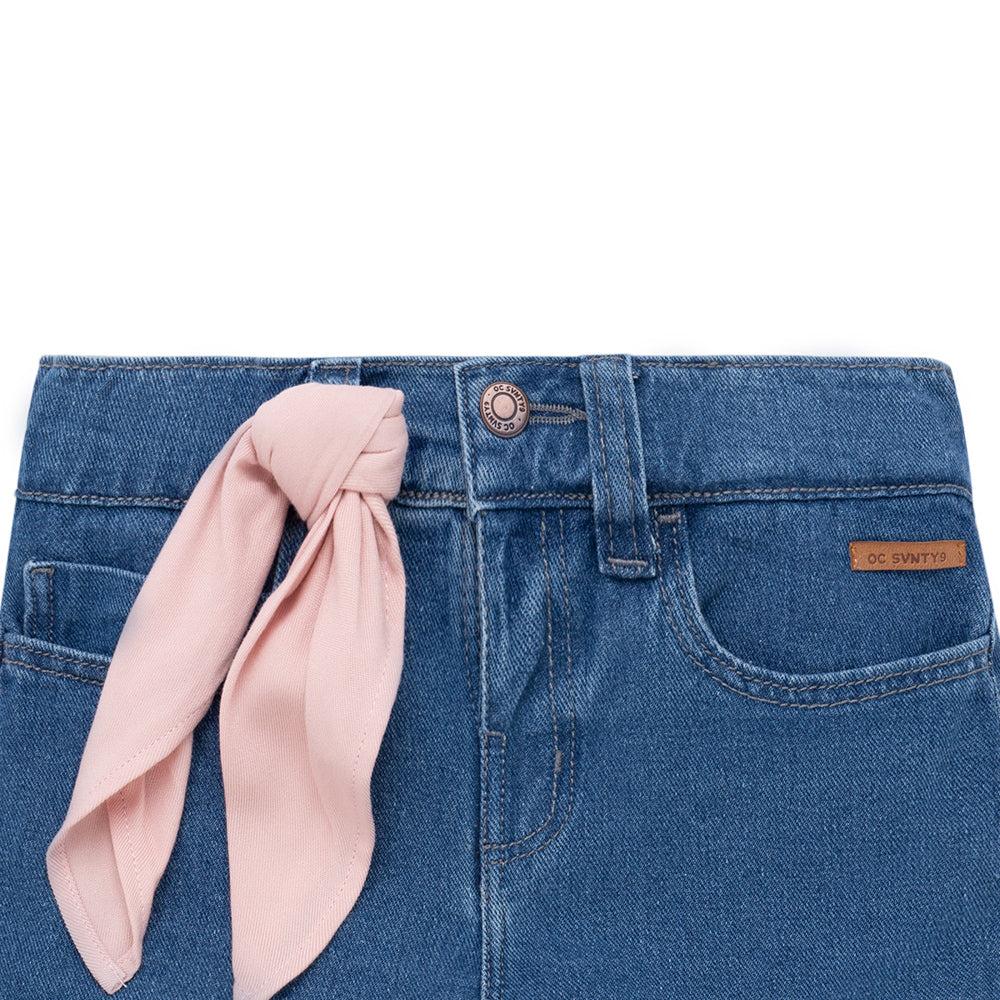 SHORT ALGODÓN NIÑA OFFCORSS CON PAÑOLETA BEBÉ - 3