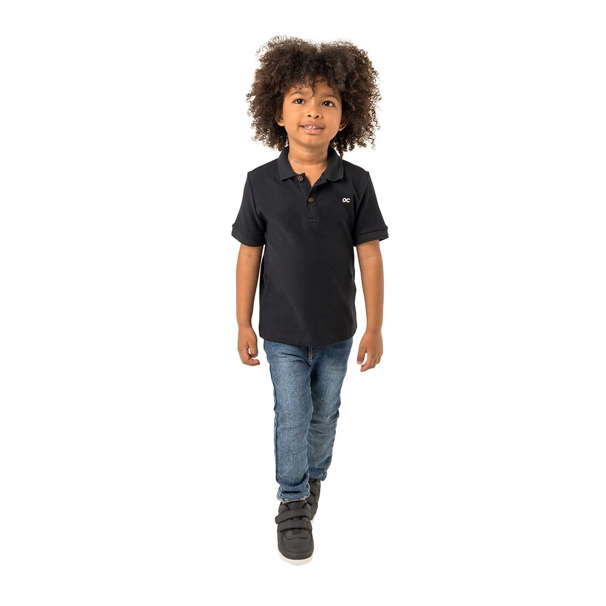POLERA MANGA CORTA ALGODÓN NIÑO OFFCORSS POLO EN TEJIDO - 3