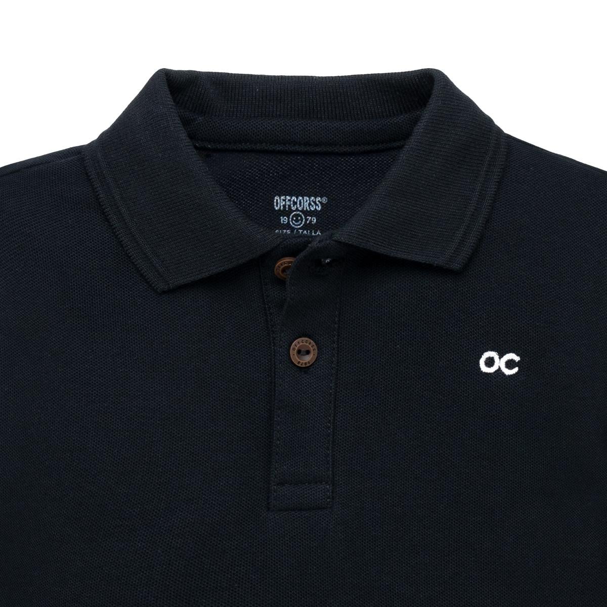 POLERA MANGA CORTA ALGODÓN NIÑO OFFCORSS POLO EN TEJIDO - 5