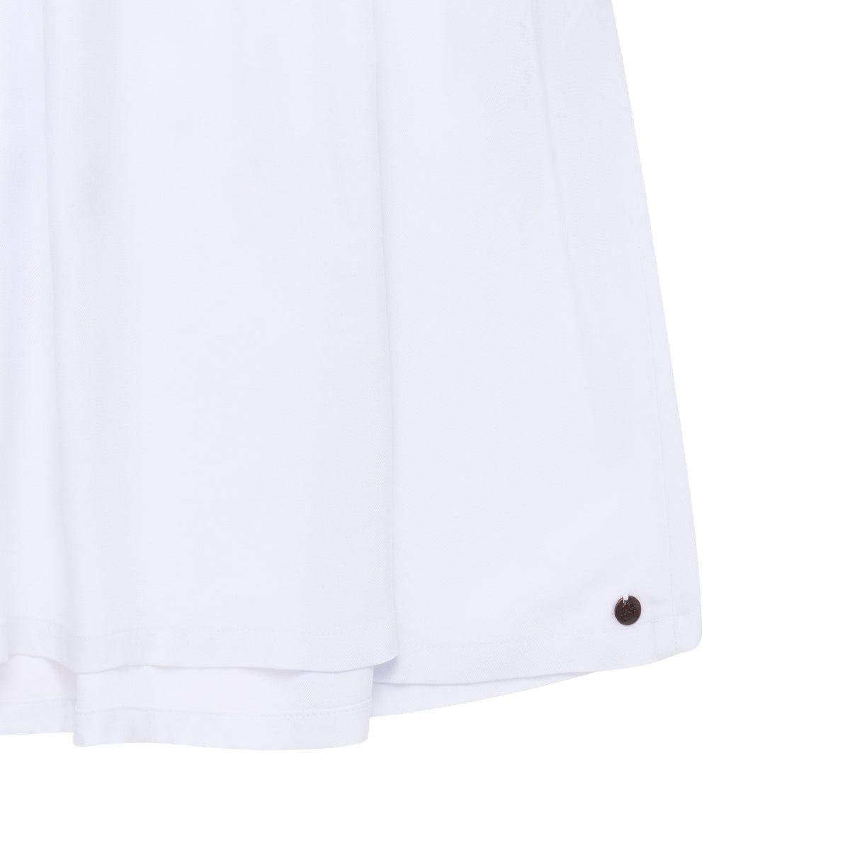 VESTIDO ALGODON NIÑA OFFCORSS BLANCO MANGA CORTA BEBE 2T - 4
