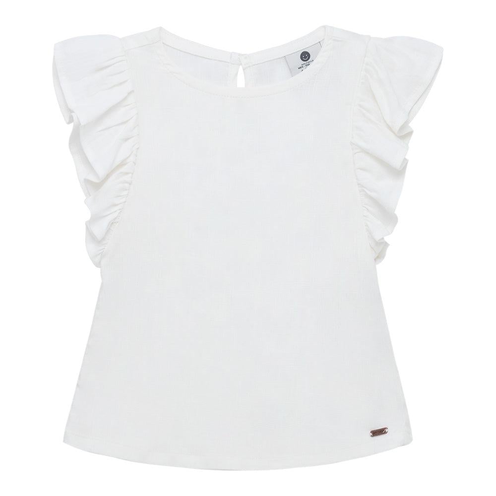 POLERA MANGA CORTA ALGODÓN NIÑA OFFCORSS CON BOLEROS PARA BEBÉ - 1