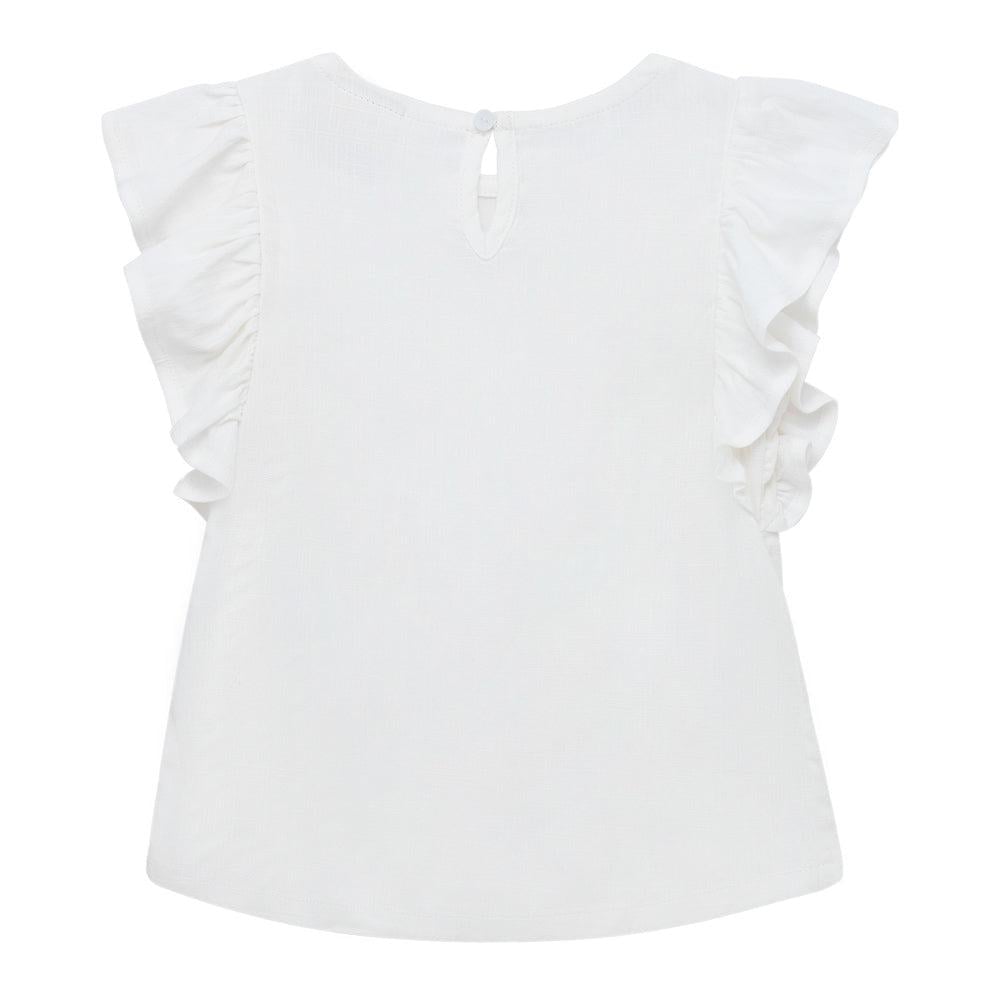 POLERA MANGA CORTA ALGODÓN NIÑA OFFCORSS CON BOLEROS PARA BEBÉ - 2