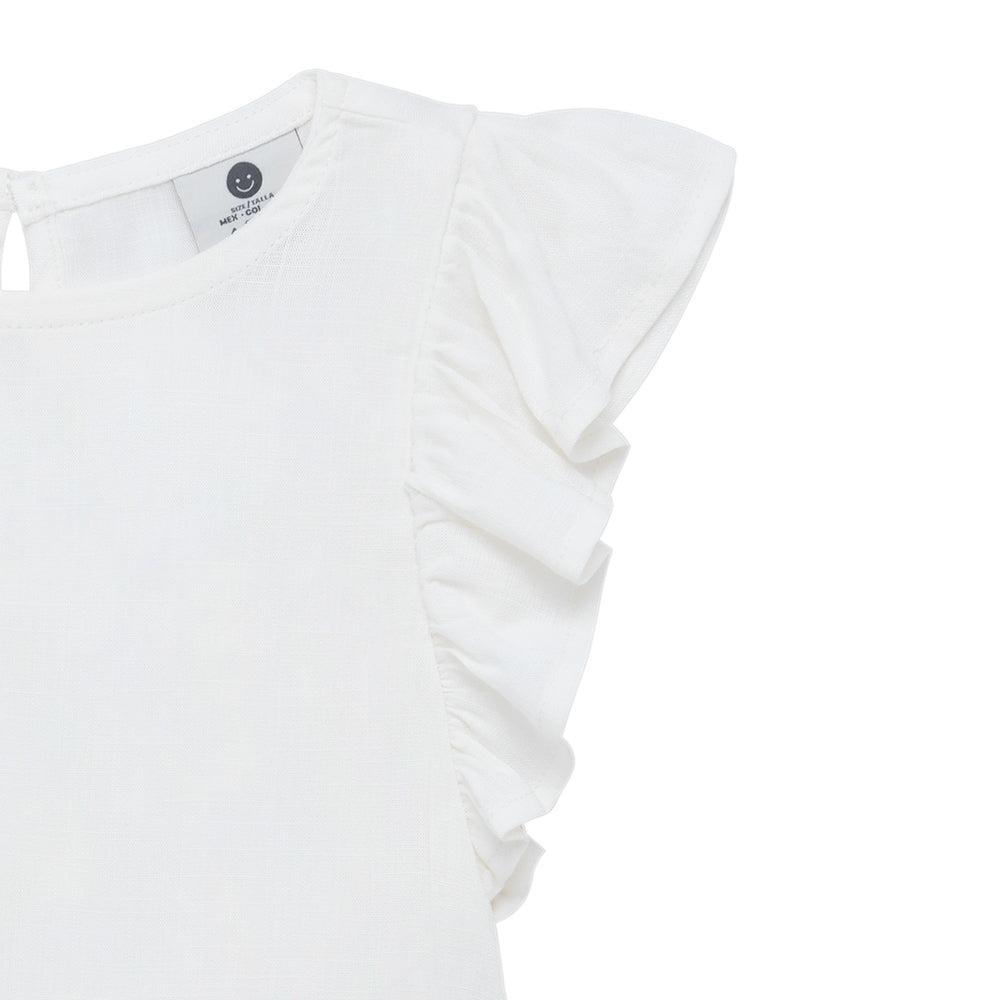 POLERA MANGA CORTA ALGODÓN NIÑA OFFCORSS CON BOLEROS PARA BEBÉ - 4