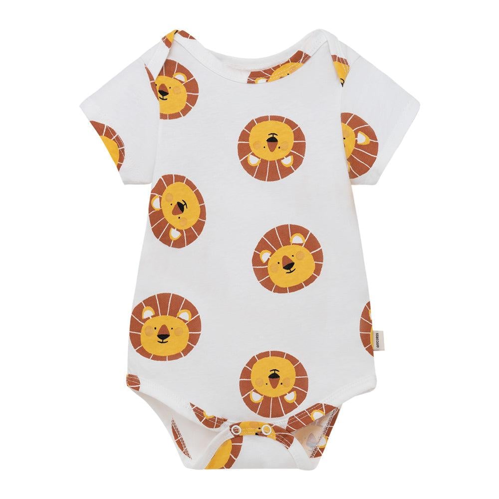 CONJUNTO ALGODON NIÑO OFFCORSS GRIS CORTO BODY SHORT RECIEN NACIDO - 3
