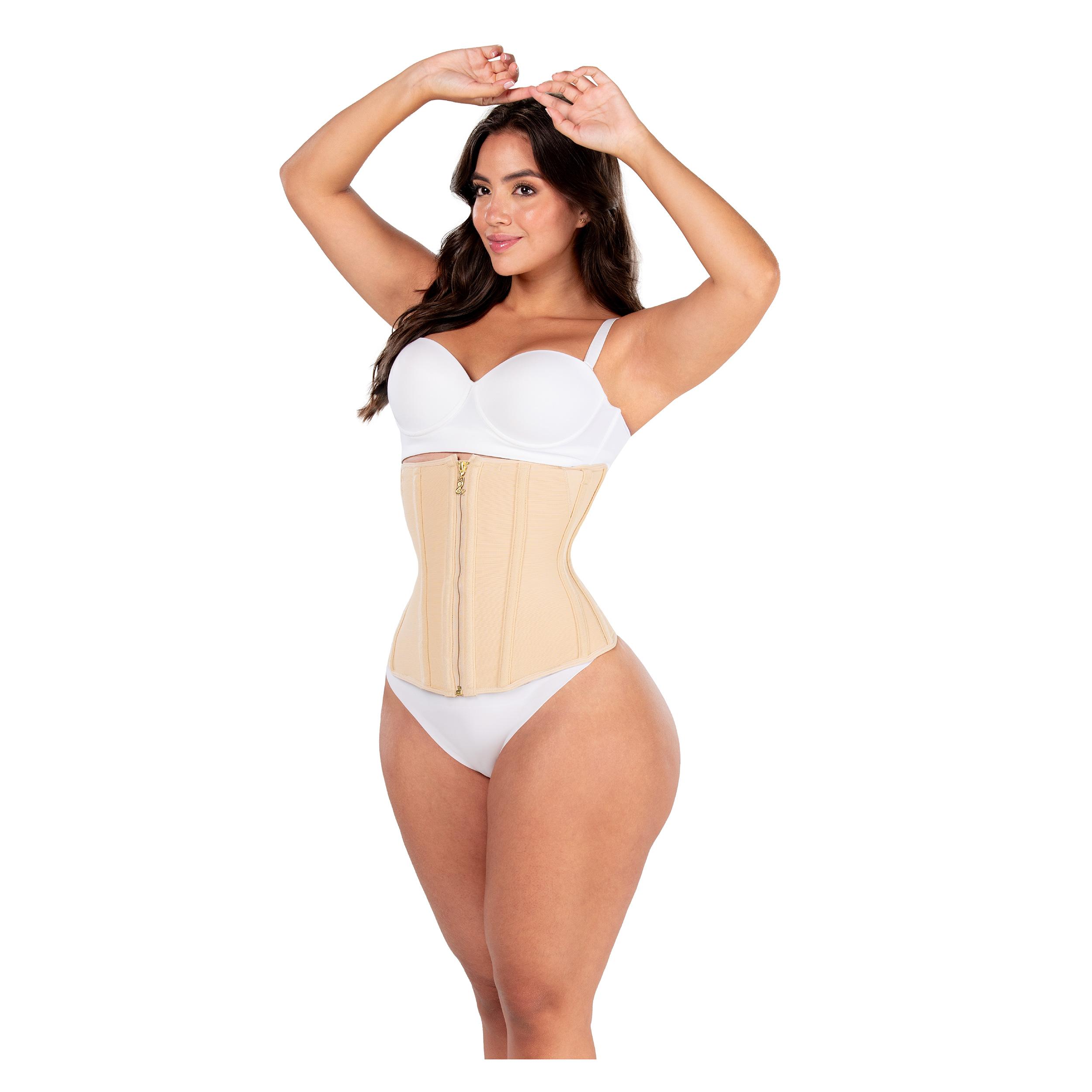 FAJA MUJER FAJAS MYD BY PAOPINK C-00757 CORSET O CINTURILLA COLOMBIANA PAOPINK BEIGE XS - 2