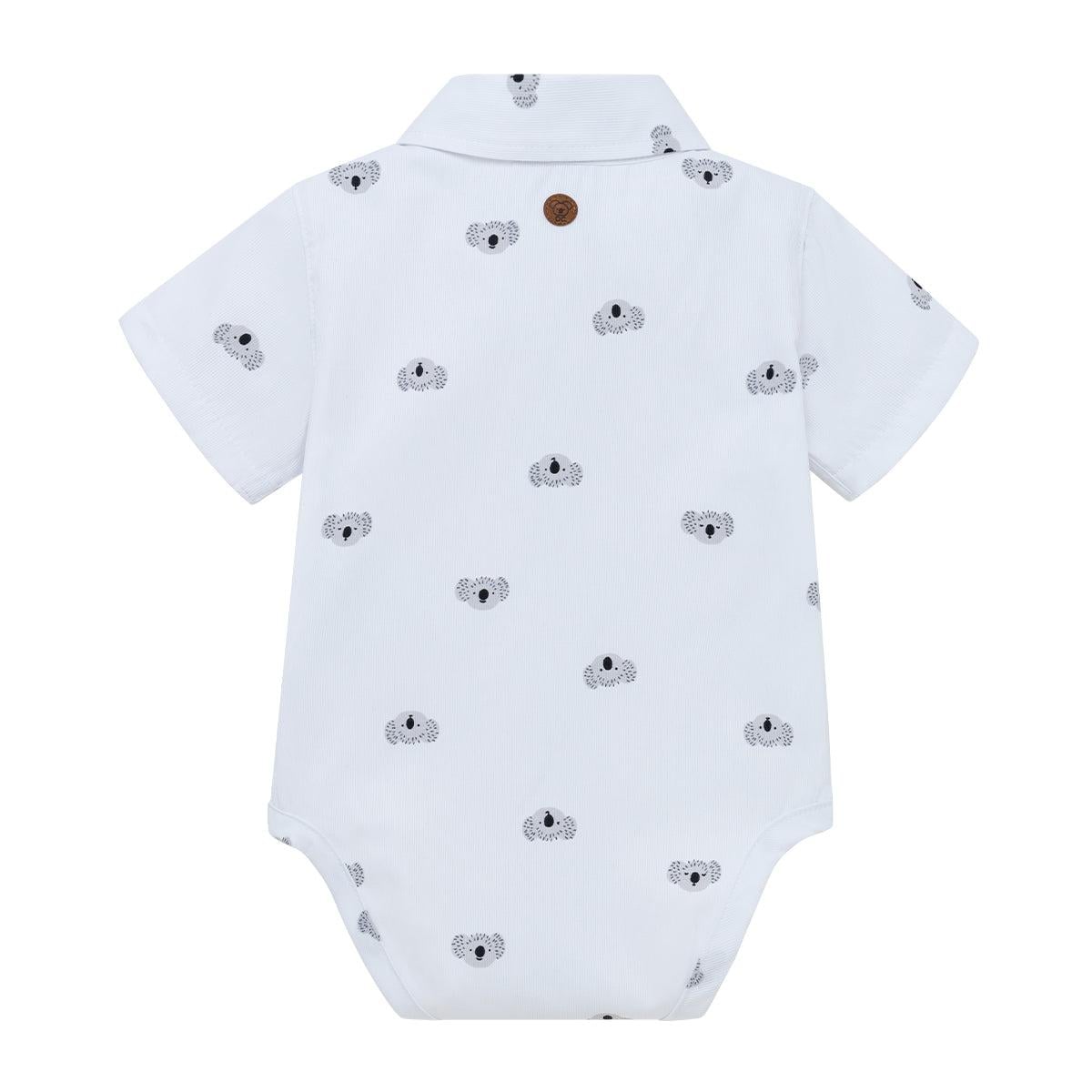 BODY DE CAMISA MANGA CORTA PARA RECIÉN NACIDO NIÑO - 2