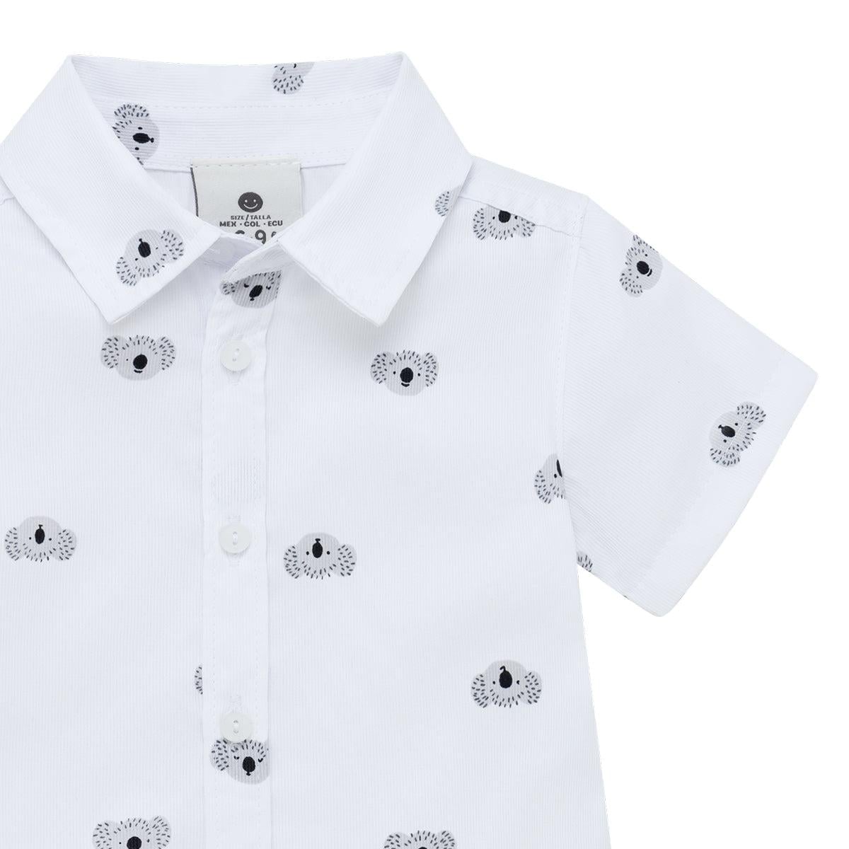 BODY DE CAMISA MANGA CORTA PARA RECIÉN NACIDO NIÑO - 3