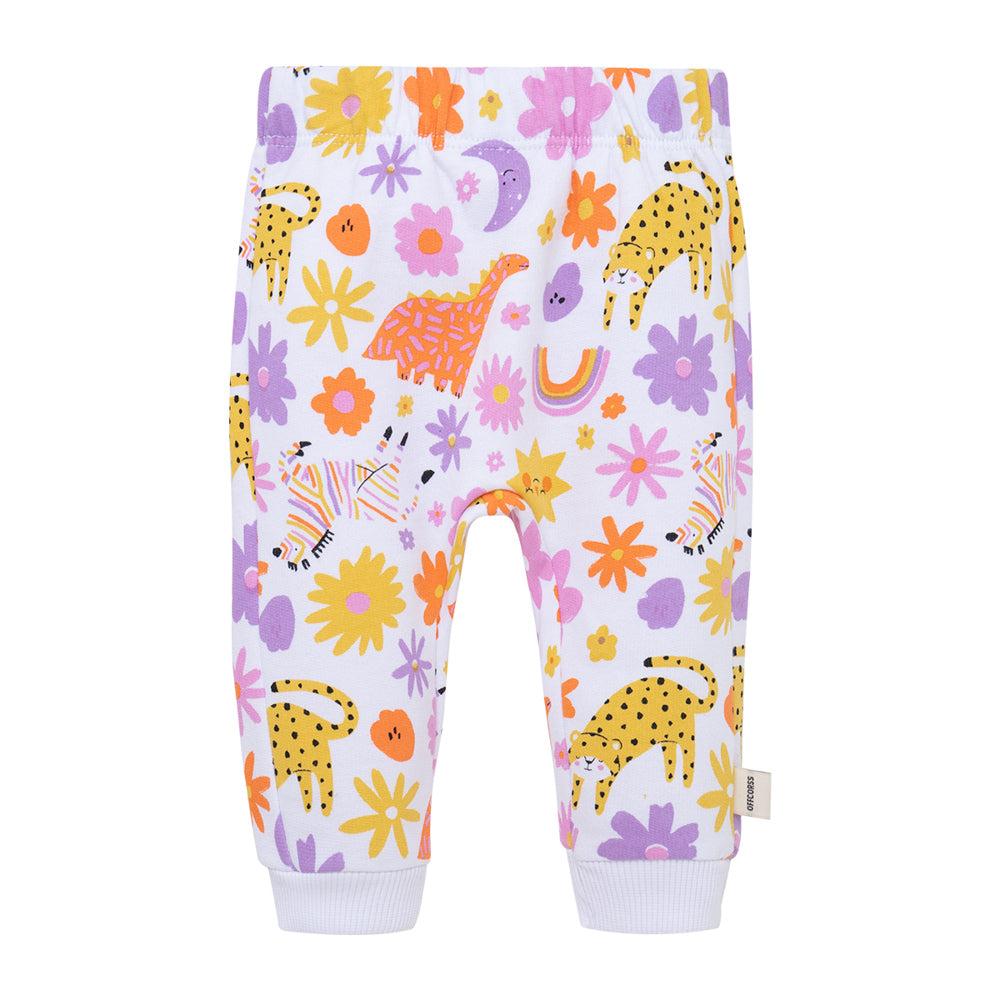 CONJUNTO ALGODON NIÑA OFFCORSS BLANCO BUZO BODY MANGA LARGA RECIEN NACIDA - 5