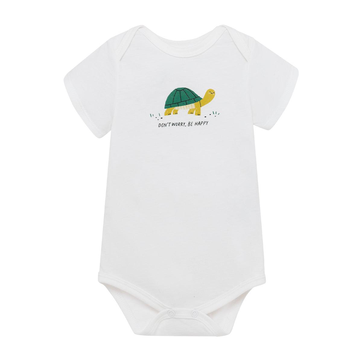 CONJUNTO ALGODON NIÑO OFFCORSS VERDE BUZO BODY MANGA CORTA RECIEN NACIDO - 4