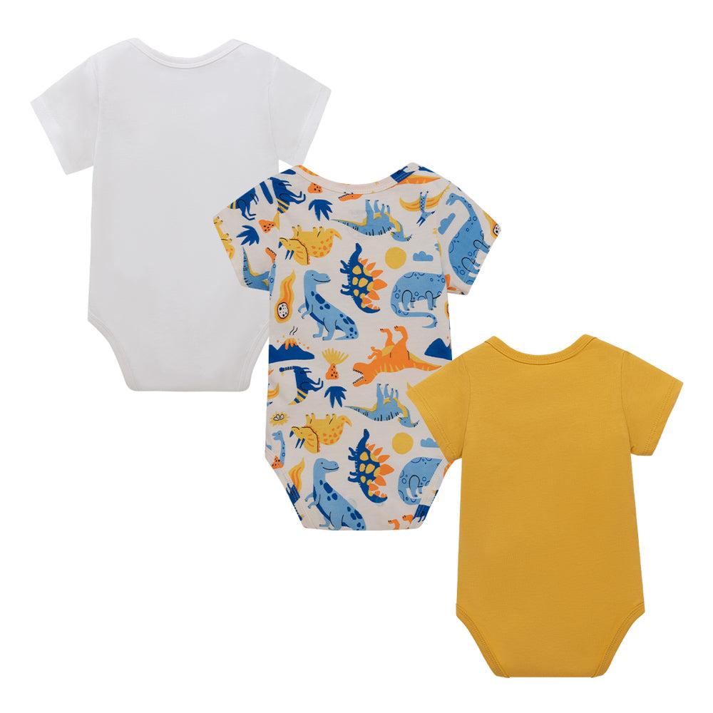 BODY MANGA CORTA ALGODÓN NIÑO OFFCORSS SET X3 DE PILUCHO PARA RECIÉN NACIDO - 2