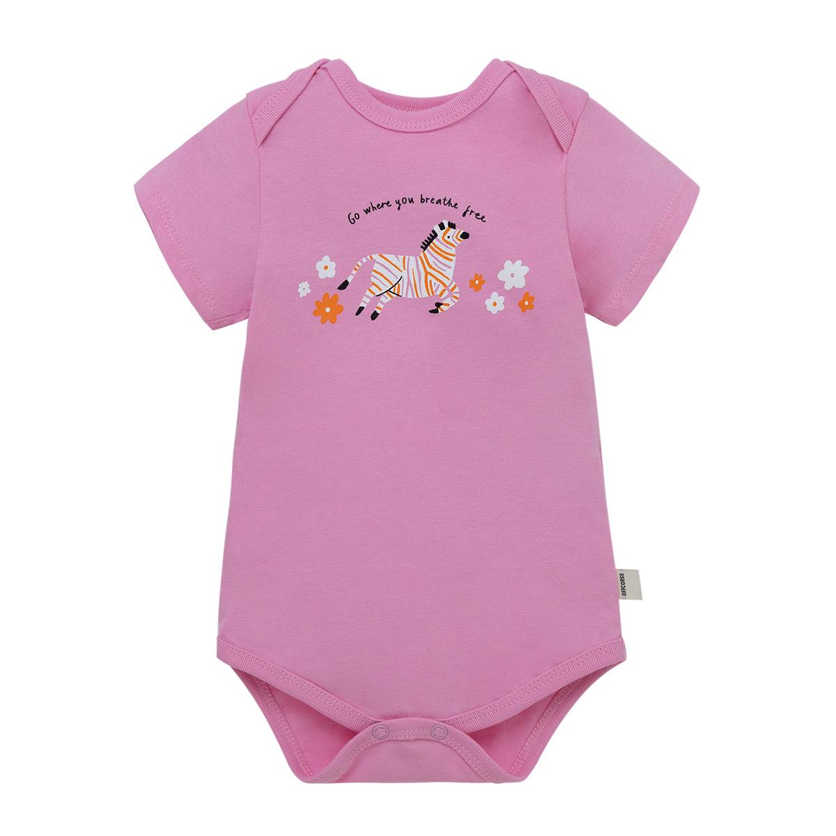 BODY MANGA CORTA ALGODÓN NIÑA OFFCORSS SET X3 PILUCHO DE PARA RECIÉN NACIDA - 3