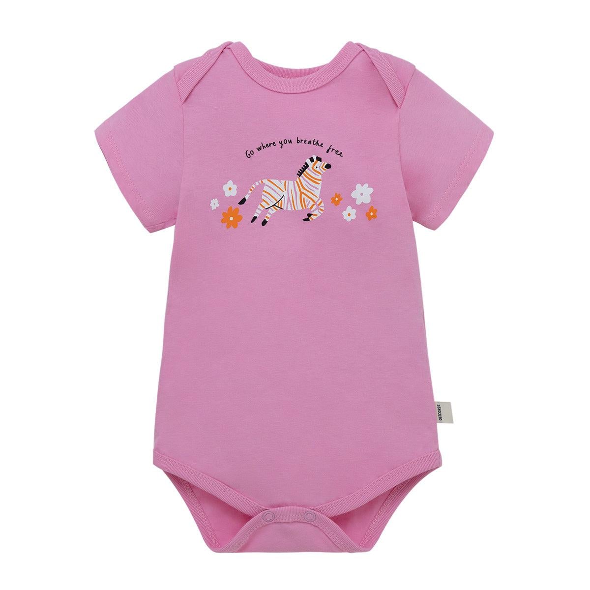 BODY MANGA CORTA ALGODÓN NIÑA OFFCORSS SET X3 PILUCHO DE PARA RECIÉN NACIDA - 3