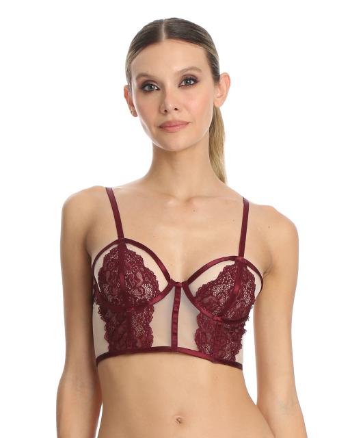 BRALETTE MUJER SÁNDALO 706 SENSUAL ENCAJE 0-1 NEGRO - 1