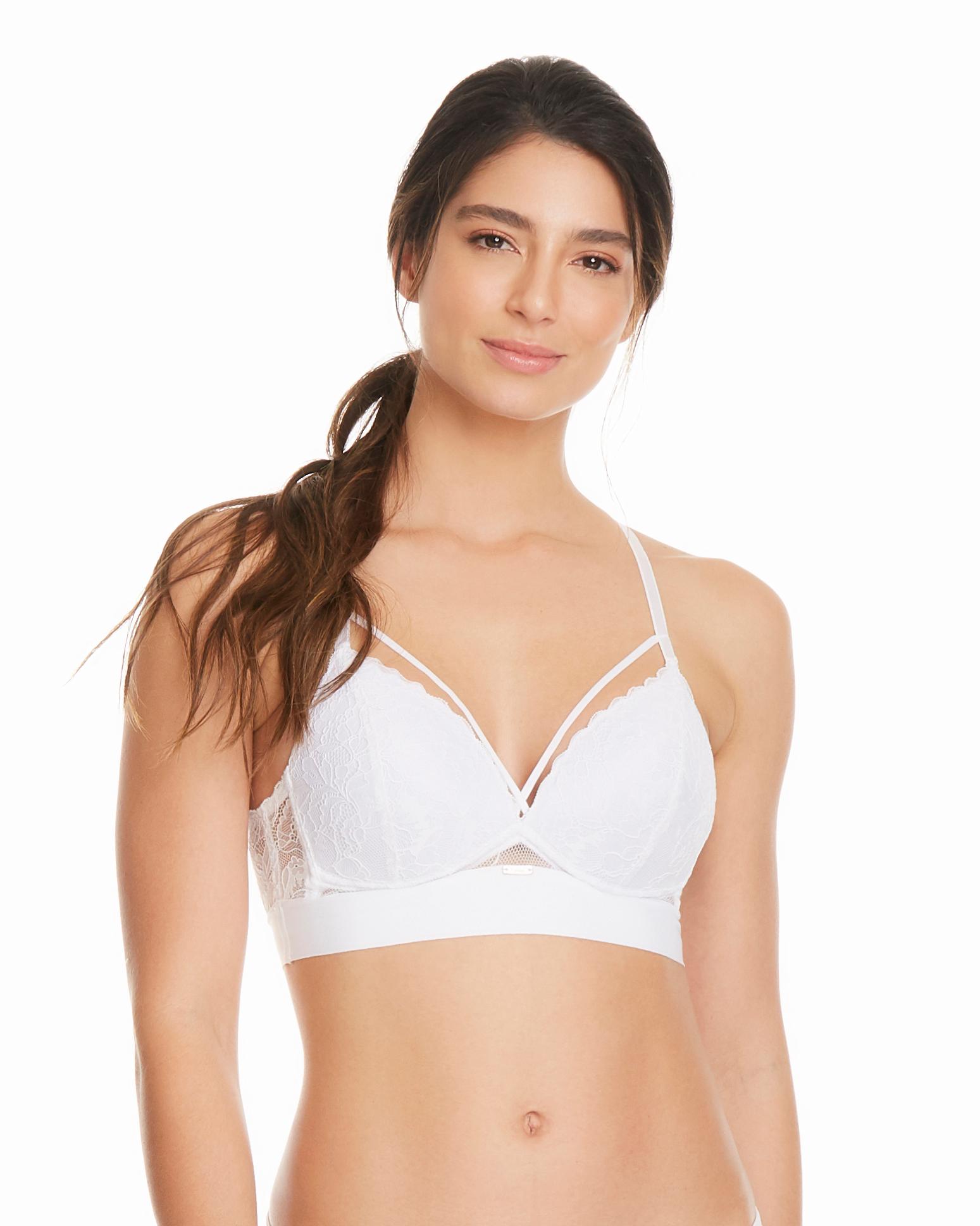 BRALETTE MUJER SÁNDALO 618 MICROFIBRA Y ENCAJE 0-1 NEGRO - 1