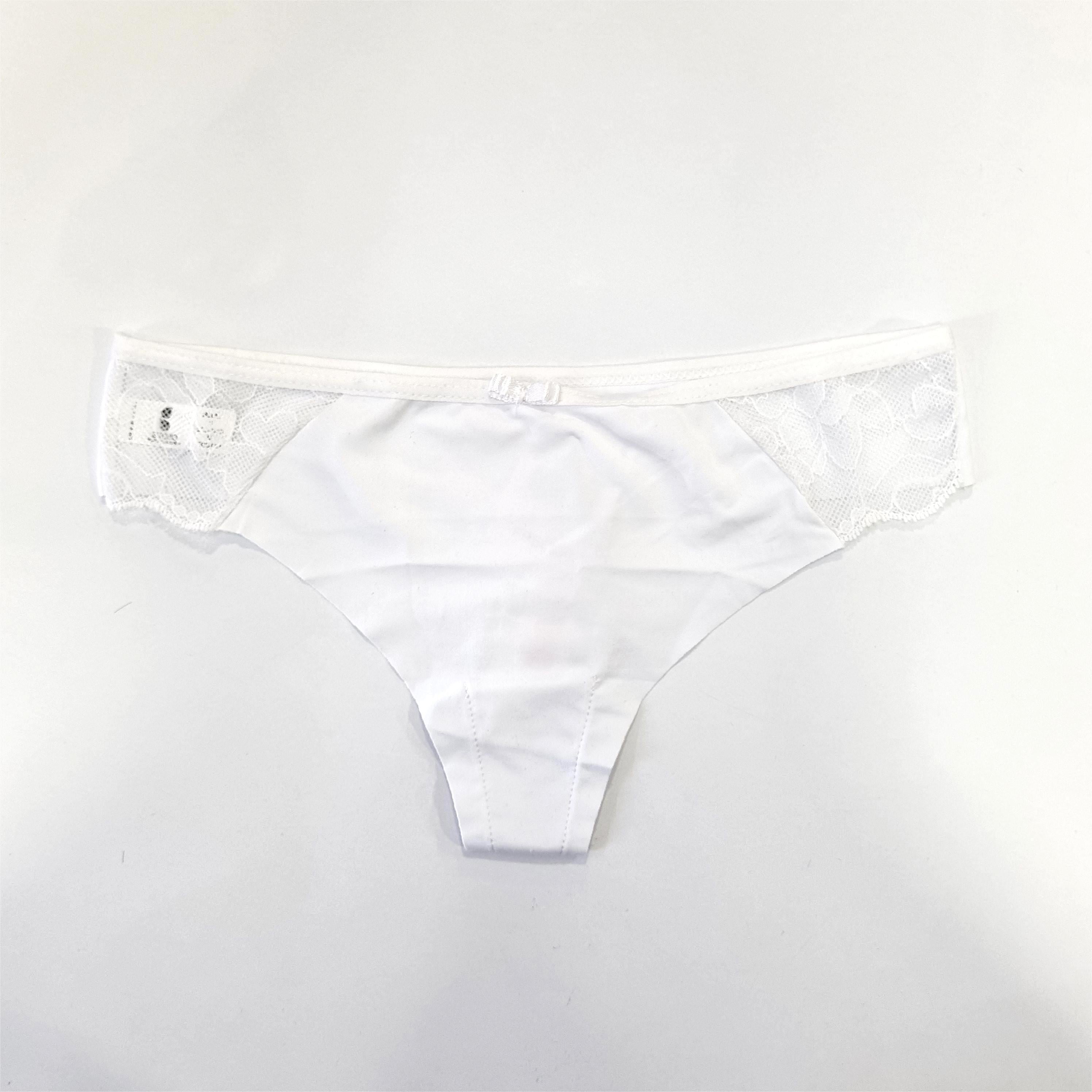 SANDALO COLALESS MICROFIBRA Y ENCAJE 000810 BLANCO - 1