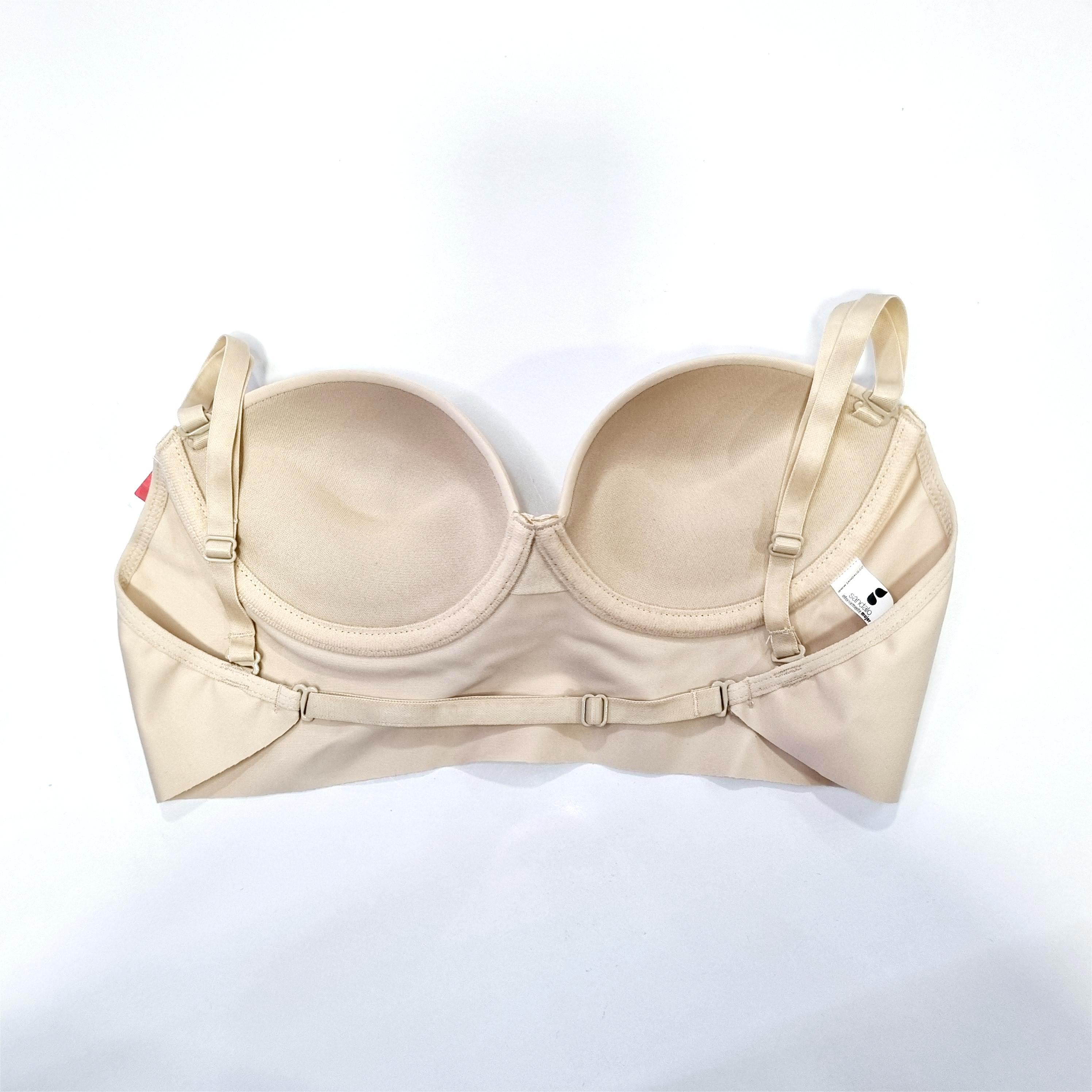 SOSTÉN MUJER SÁNDALO 683 MICROFIBRA ESPALDA STRAPLESS PROFUNDA 0-1 PERLA - 2