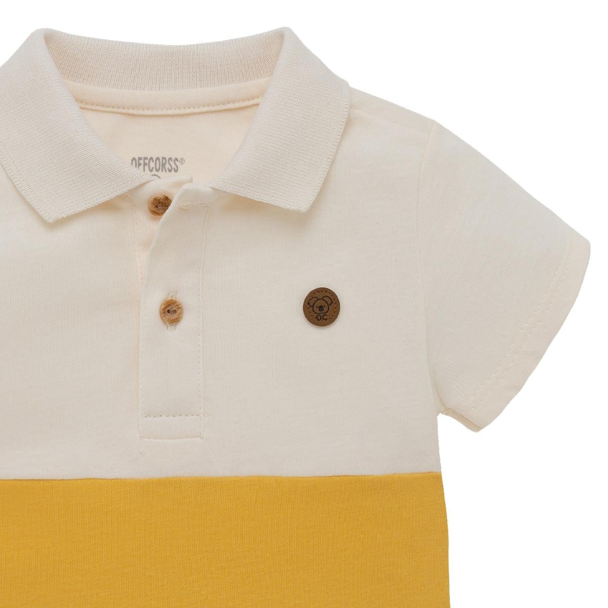 BODY ALGODÓN NIÑO OFFCORSS TIPO POLO PARA RECIÉN NACIDO - 3