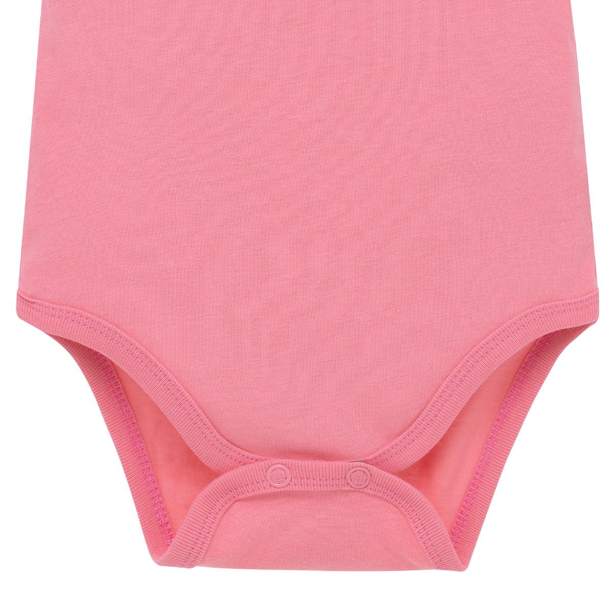 BODY MANGA CORTA ALGODÓN NIÑA OFFCORSS CON BOLERO EN EL CUELLO PARA RECIÉN NACIDA - 4