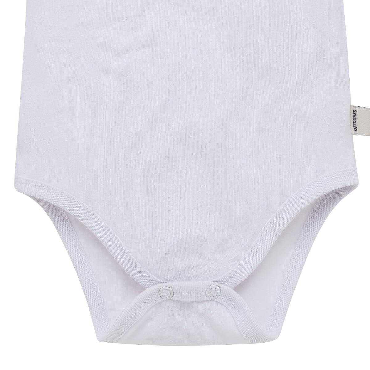 BODY MANGA CORTA ALGODÓN NIÑA OFFCORSS CON BOLERO EN EL CUELLO PARA RECIÉN NACIDA - 4