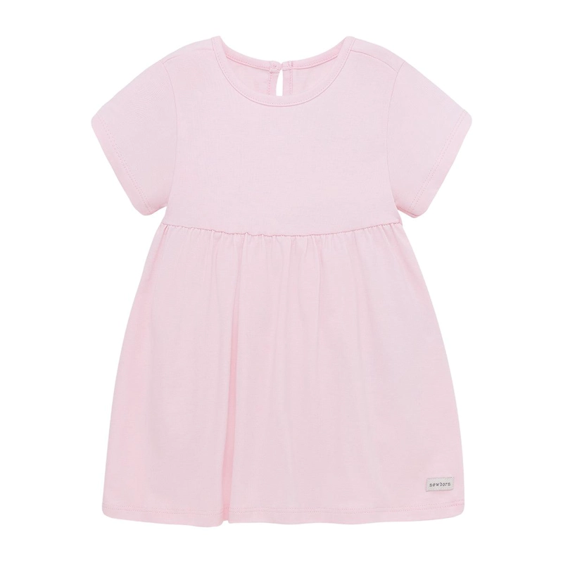 CONJUNTO ALGODON NIÑA OFFCORSS ROSA VESTIDO BUZO CALZON RECIEN NACIDA - 4