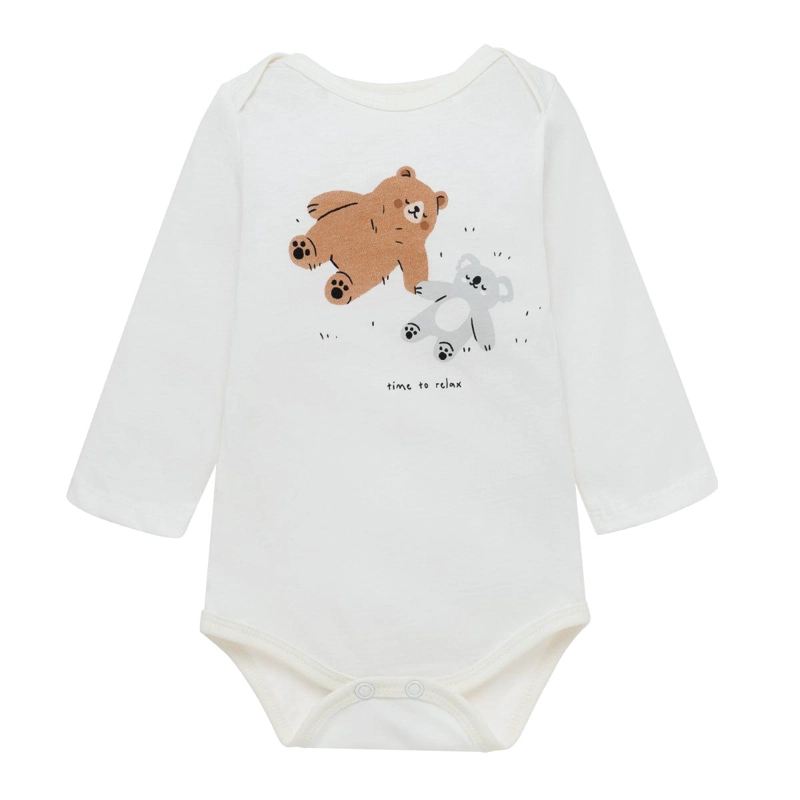CONJUNTO LARGO DE PANTALÓN BUZO, BODY MANGA LARGA Y MANGA CORTA PARA RECIÉN NACIDOS UNISEX - 4