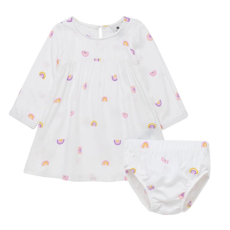 CONJUNTO DE VESTIDO Y CALZÓN PARA RECIÉN NACIDA NIÑA - 1