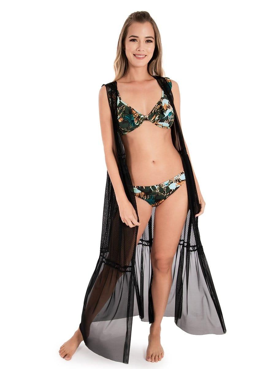 SALIDA DE PLAYA O BAÑO TIPO KIMONO - 1