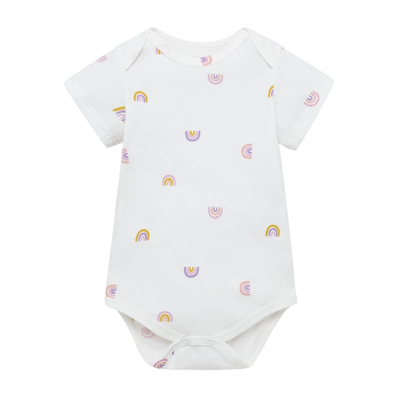 CONJUNTO CORTO DE BODY MANGA CORTA Y JARDINERA PARA RECIE N NACIDA NIÑA - 4