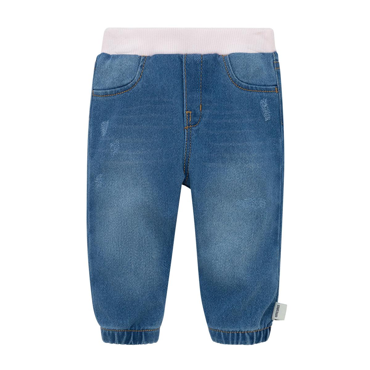 PANTALÓN EN DENIM PARA RECIÉN NACIDA NIÑA - 1