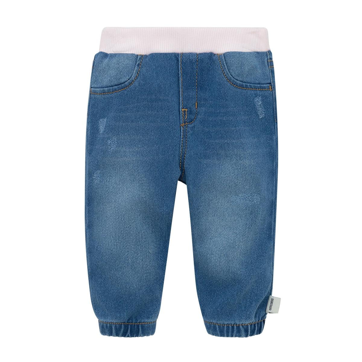 PANTALÓN EN DENIM PARA RECIÉN NACIDA NIÑA - 1