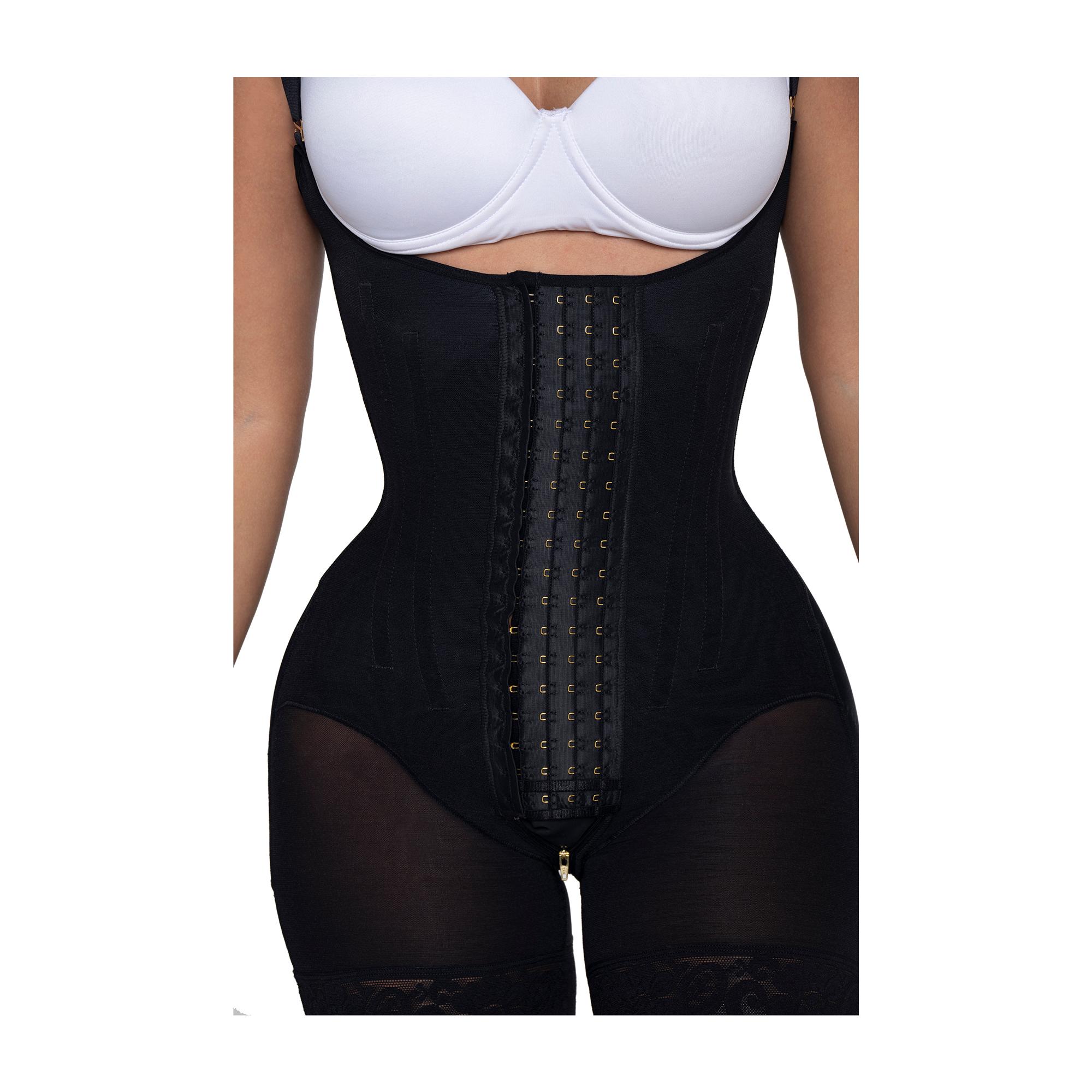 FAJA COLOMBIANA PAOPINK LUXURY 4 HILERAS DE BROCHES - BEIGE - S - 4