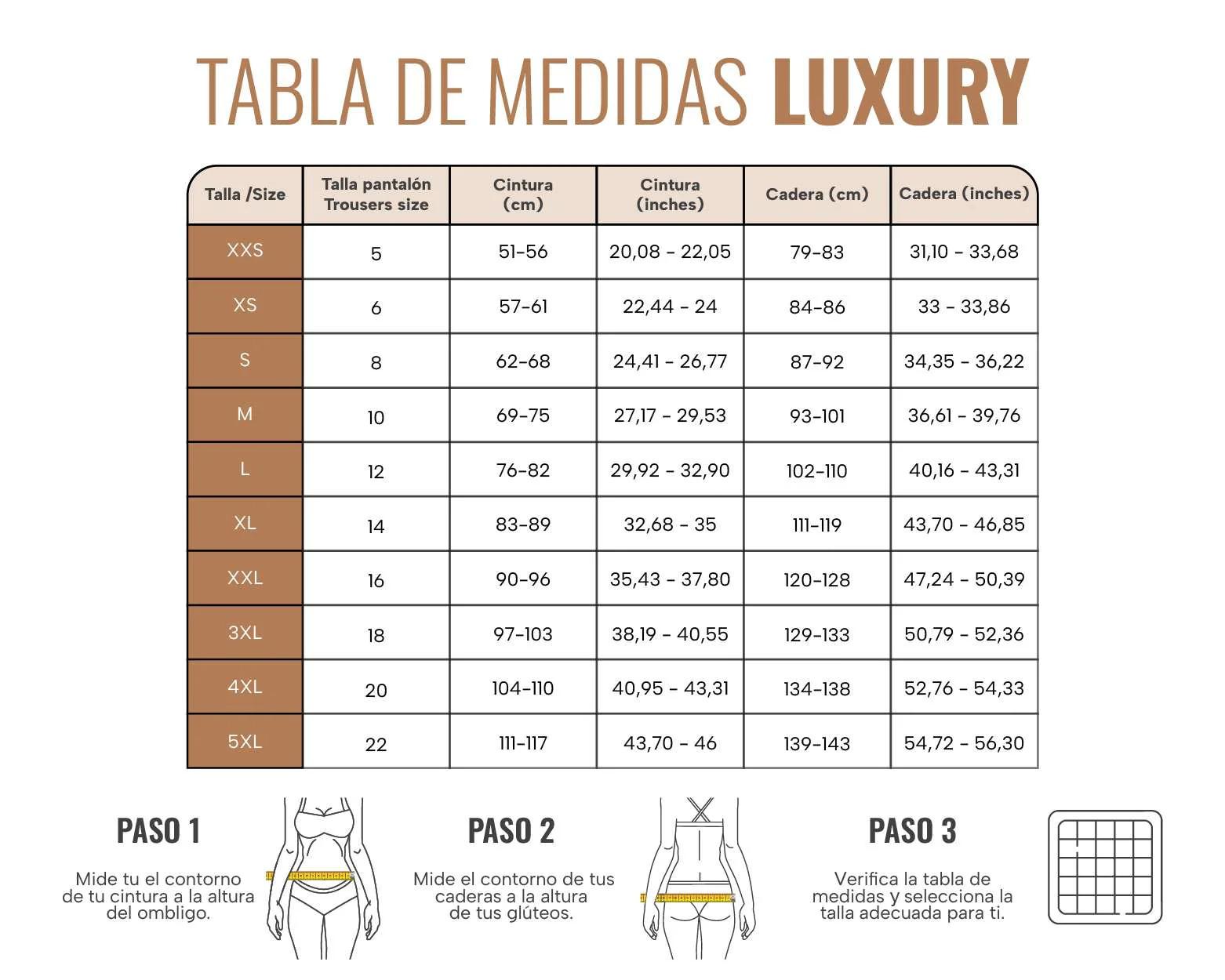 FAJA COLOMBIANA PAOPINK LUXURY 4 HILERAS DE BROCHES - BEIGE - S - 5