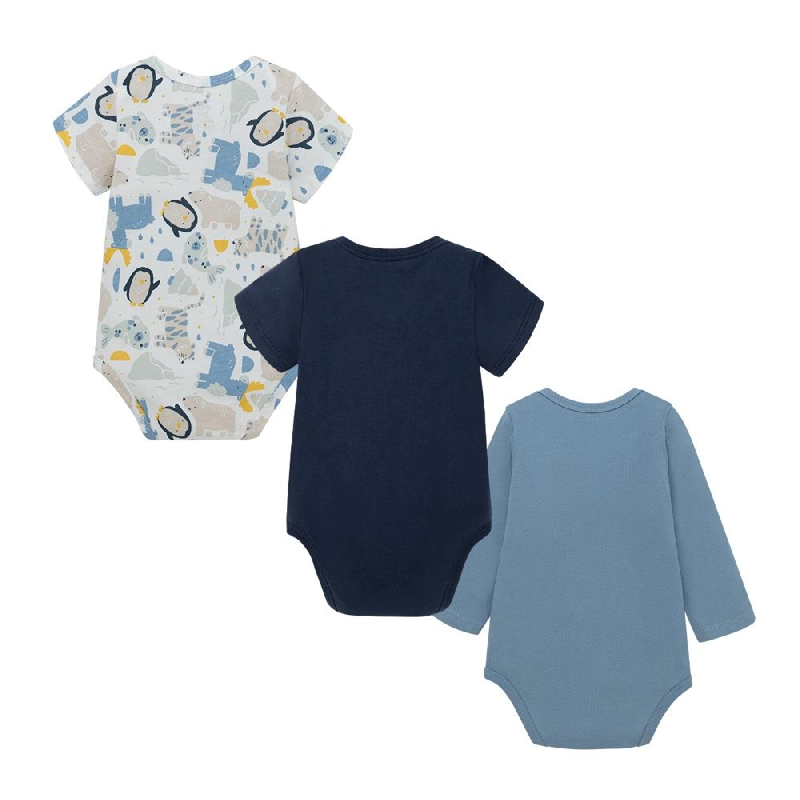 SET X3 PILUCHOS BODY PINGÜINOS PARA RECIE N NACIDO NIÑO - 2
