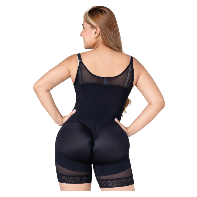 FAJA COLOMBIANA FAJITEX MEDIA PIERNA 4 HILERAS BROCHE 022531 - BEIGE - XL - 2