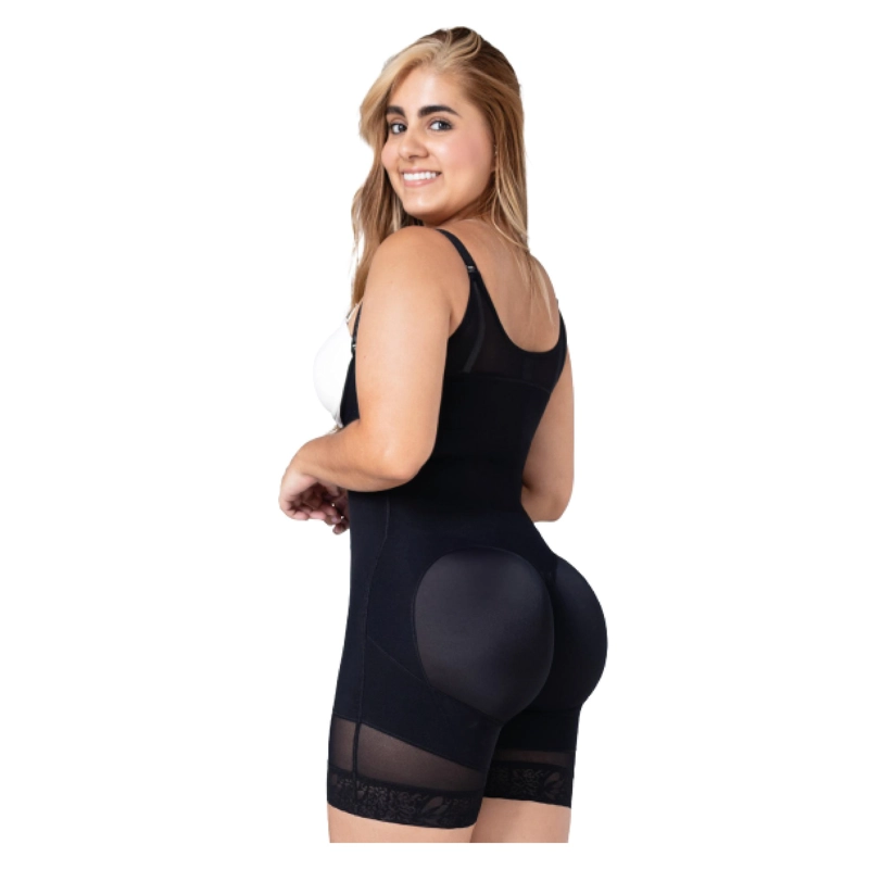 FAJA COLOMBIANA FAJITEX MEDIA PIERNA 4 HILERAS BROCHE 022531 - BEIGE - XL - 3