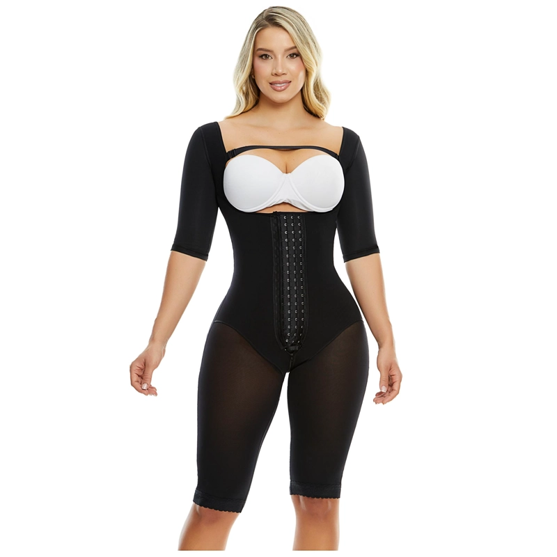 FAJA LARGA PAOPINK COMPRESION ALTA MANGAS 4 HILERAS PP022826 - BEIGE - XS - 1