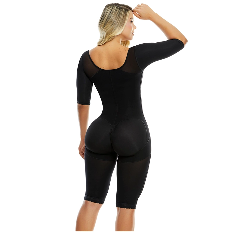 FAJA LARGA PAOPINK COMPRESION ALTA MANGAS 4 HILERAS PP022826 - BEIGE - XS - 5