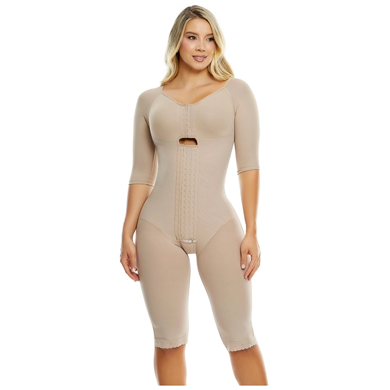 FAJA LARGA PAOPINK PP023730 COMPRESION ALTA 4 HILERAS Y SOSTE N - BEIGE - M - 1